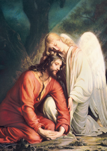 Jesus with the Angel